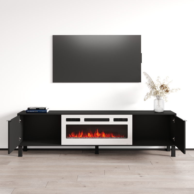 Rustico WH-01 Fireplace TV Stand - Meble Furniture