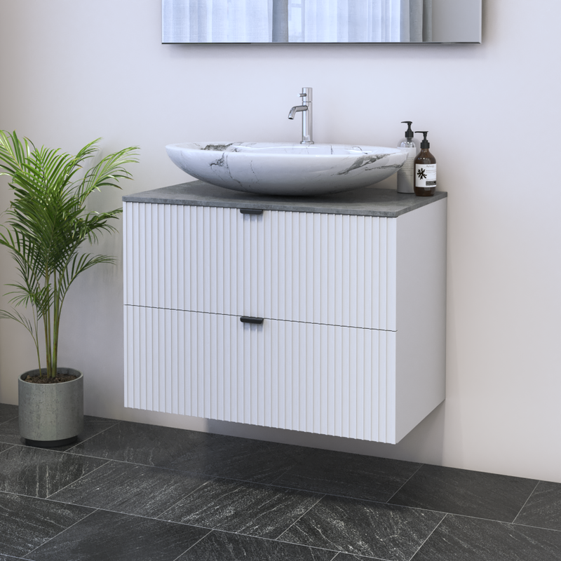 Nicole 2S 80 Floating Bathroom Vanity - Meble Furniture