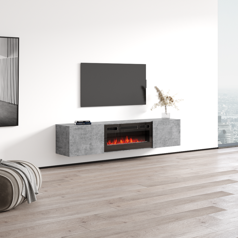 Baja BL-EF Floating Fireplace TV Stand