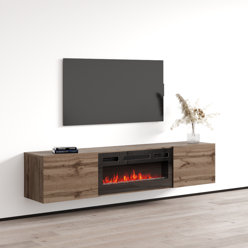 Baja BL-EF Floating Fireplace TV Stand