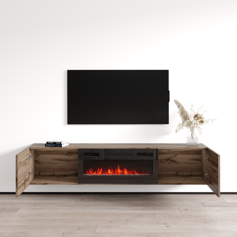 Baja BL-EF Floating Fireplace TV Stand