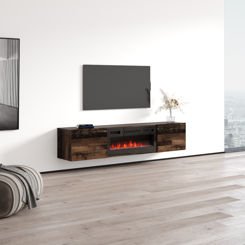 Baja BL-EF Floating Fireplace TV Stand