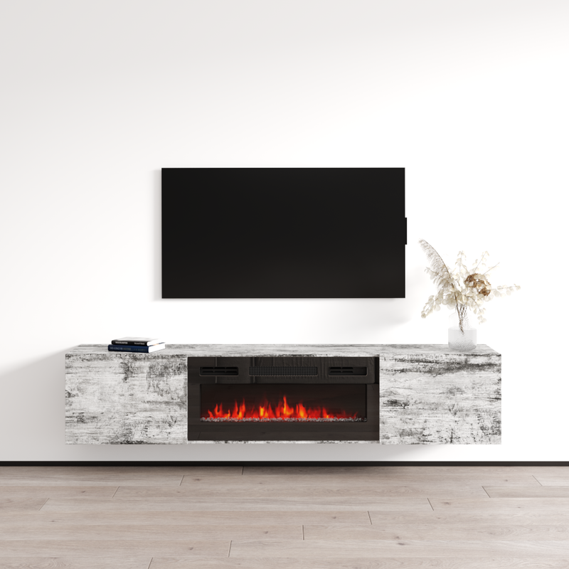 Baja BL-EF Floating Fireplace TV Stand