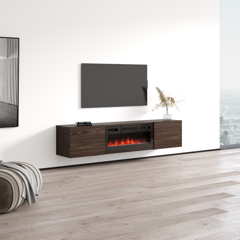 Baja BL-EF Floating Fireplace TV Stand