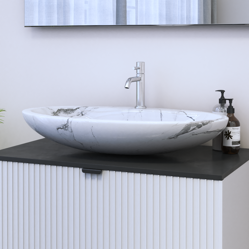 29 Inch Ceramic Vessel Sink - Meble Furniture