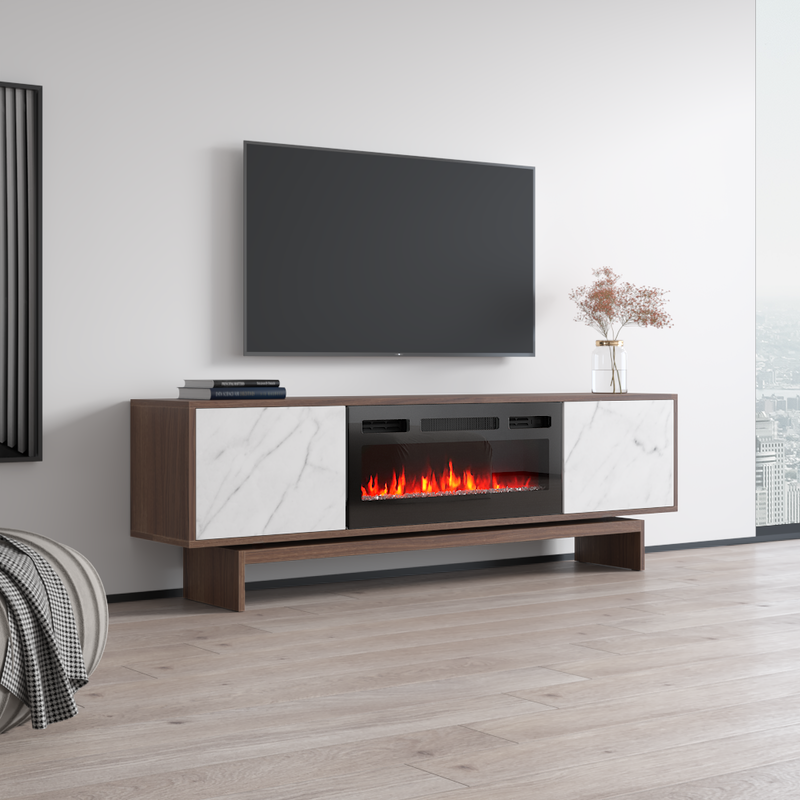 Gram BL-EF Fireplace TV Stand - Meble Furniture