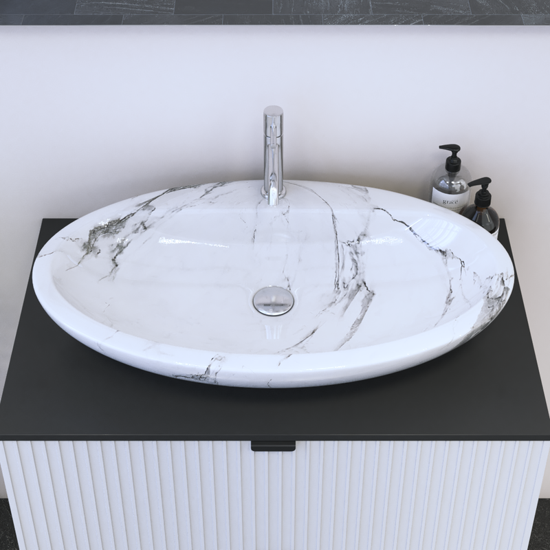 29 Inch Ceramic Vessel Sink - Meble Furniture