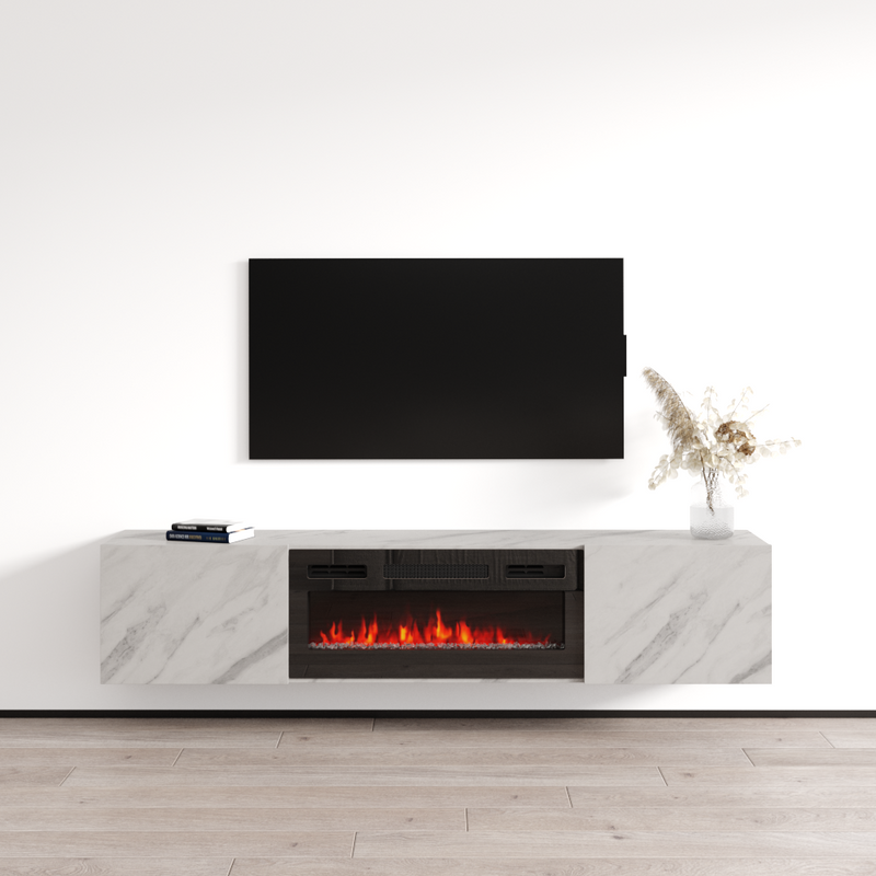 Baja BL-EF Floating Fireplace TV Stand