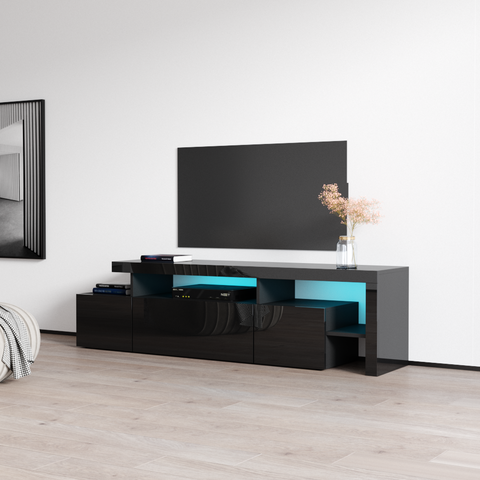 Fancy LED TV Stand #bespokefurniture #fyp #ghanamade #furniturecompany