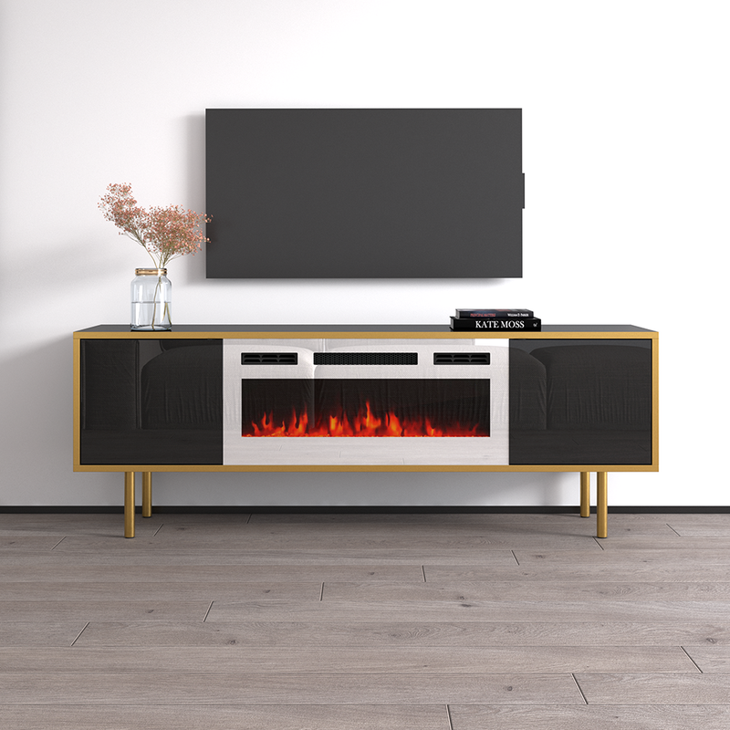 Goldie WH-EF Floating Fireplace TV Stand - Meble Furniture