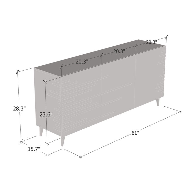 Nova 61" Sideboard - Meble Furniture