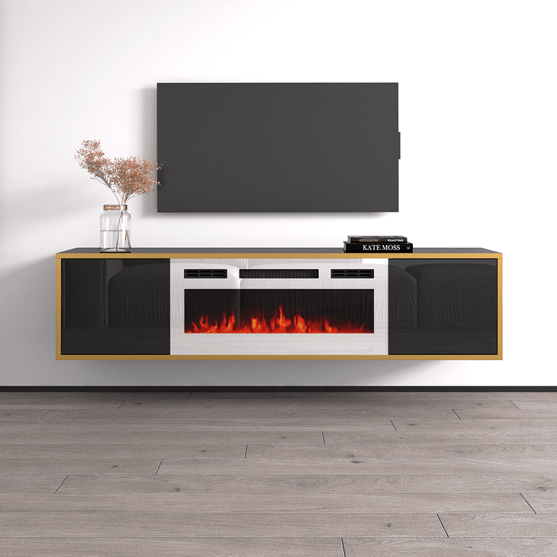 Goldie WH-EF Electric Fireplace 65" TV Stand - Meble Furniture